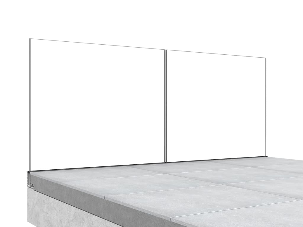 Garde-corps terrasse GLASSFIT 1703 vue int&eacute;rieure